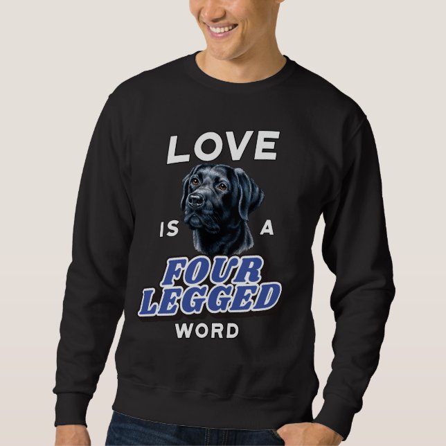 Sudadera El Amor Del Propietario Del Mascota Del Perro Del  (Anverso)