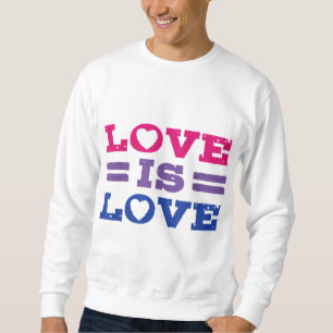Sudadera El amor es amor Bandera del Orgullo Bisexual Mamáe