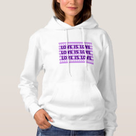 Sudadera El amor es amor en morado