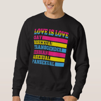 Sudadera El amor es amor Gay Bisexual Transgénero Asexual