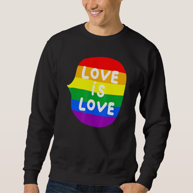 Sudadera El amor es amor LGBTQ Gay CSD 1 (Anverso)