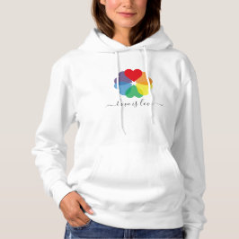 Sudadera El amor es amor Orgullo Corazón Arcoiris