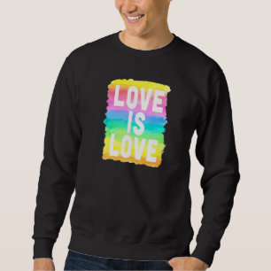 Sudadera El Amor Es El Amor Lgbt Pastel Gráfico Arcoiris