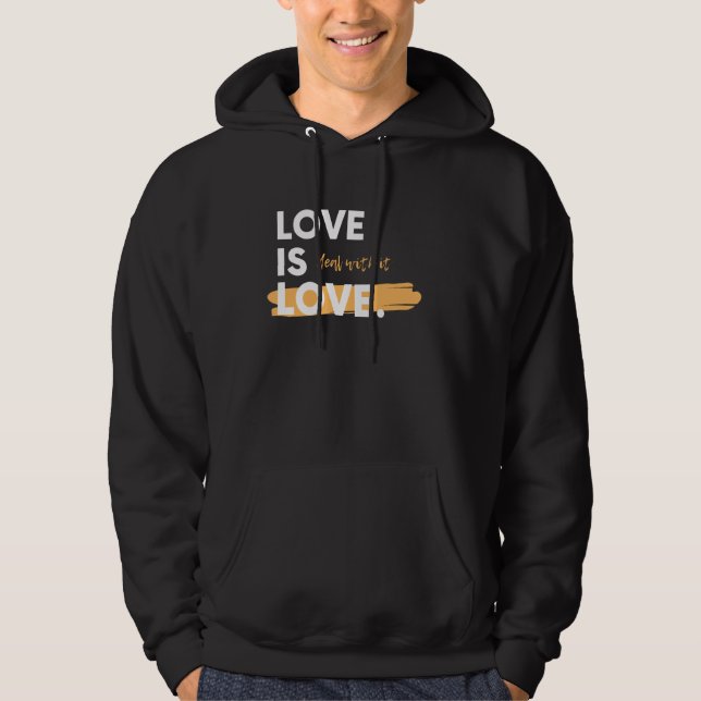 Sudadera El Amor Es El Amor. Trátenlo. Ida sarcástica de la (Anverso)