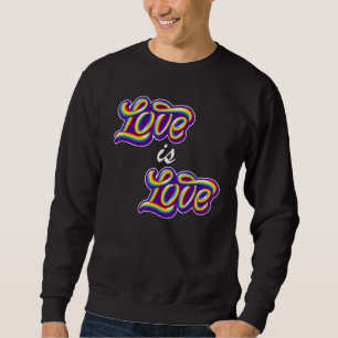 Sudadera El amor es el corazón del amor LGBT LGBTQ Gay CSD