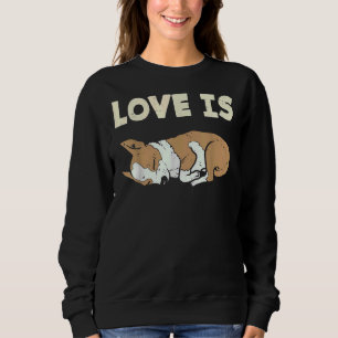 Sudadera El amor es el dueño del perro Mascota animal Chihu