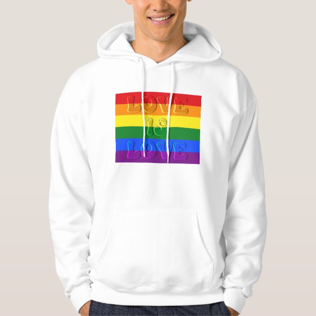 Sudadera El amor es el orgullo gay (Anverso)