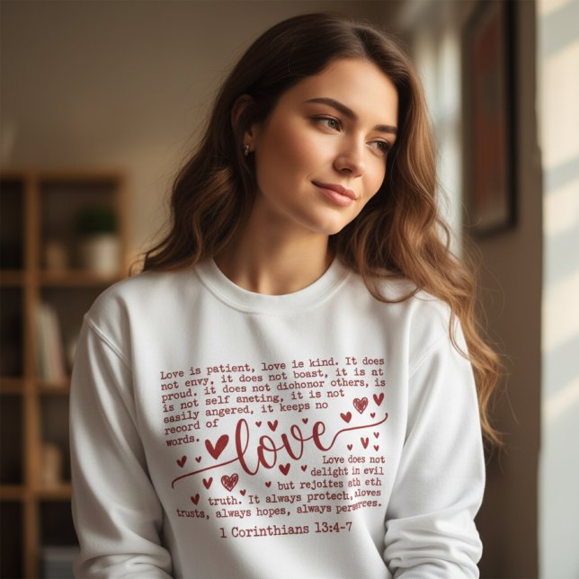 Sudadera El Amor Es Paciente 1 Corintios 13 Fe Cristiana  (Subido por el creador)