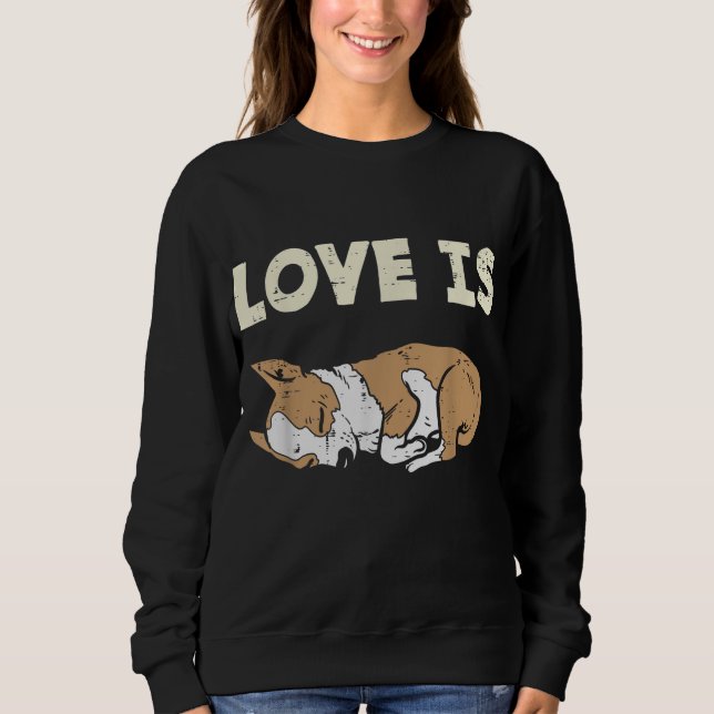 Sudadera El amor es propio de Chihuahua Chiwawa Animal Masc (Anverso)