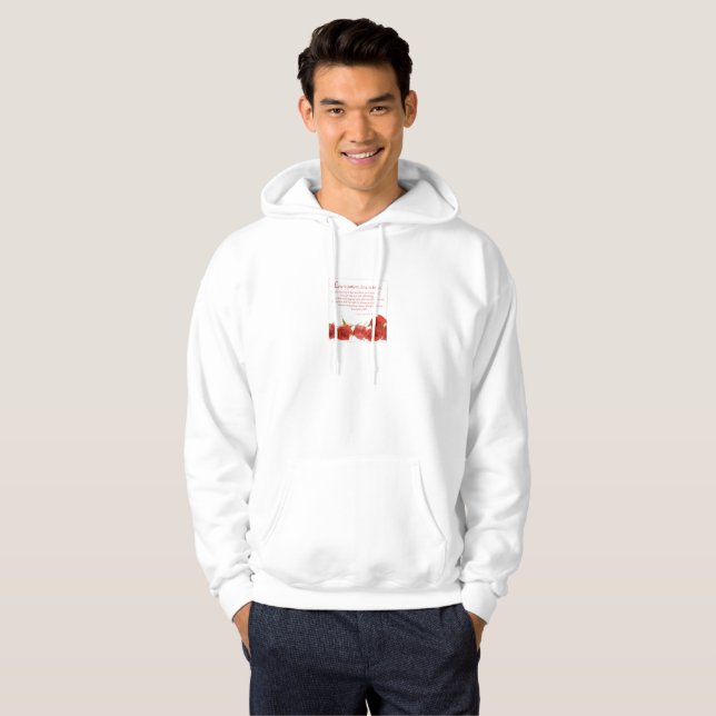 Sudadera El amor es Rosa Roja Paciente (Anverso completo)