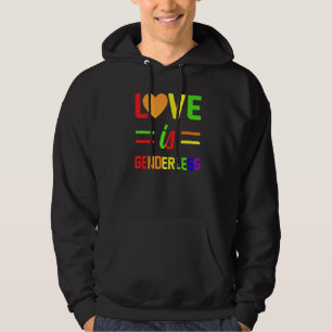 Sudadera El amor es sin género Lesbiana Gay Bisexual Orgull