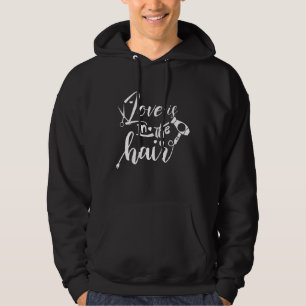 Sudadera El Amor Está En El Pelo Divertido Para Los Hombres