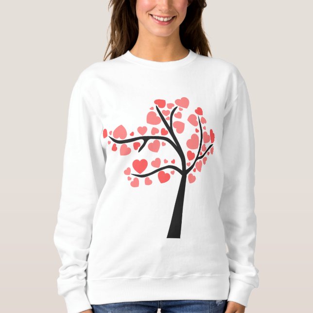 Sudadera 🌴 ❤️ el amor florece: Árbol de afecto ❤️ 🌲 (Anverso)