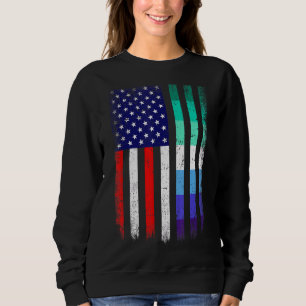 Sudadera El Amor Gana Hombres Gays Orgullo Bandera Estadoun