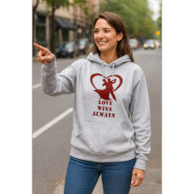 El amor gana siempre Hoodie - Puente Unisex Freefi