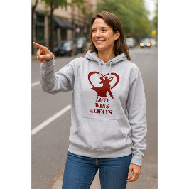 Sudadera El amor gana siempre Hoodie - Puente Unisex Freefi