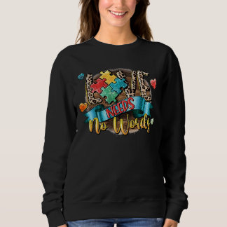 Sudadera El amor no necesita palabras concientización sobre