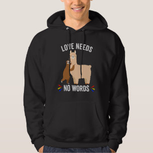 Sudadera El amor no necesita palabras, una llamada lasciva
