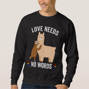 Sudadera El amor no necesita palabras, una llamada lasciva