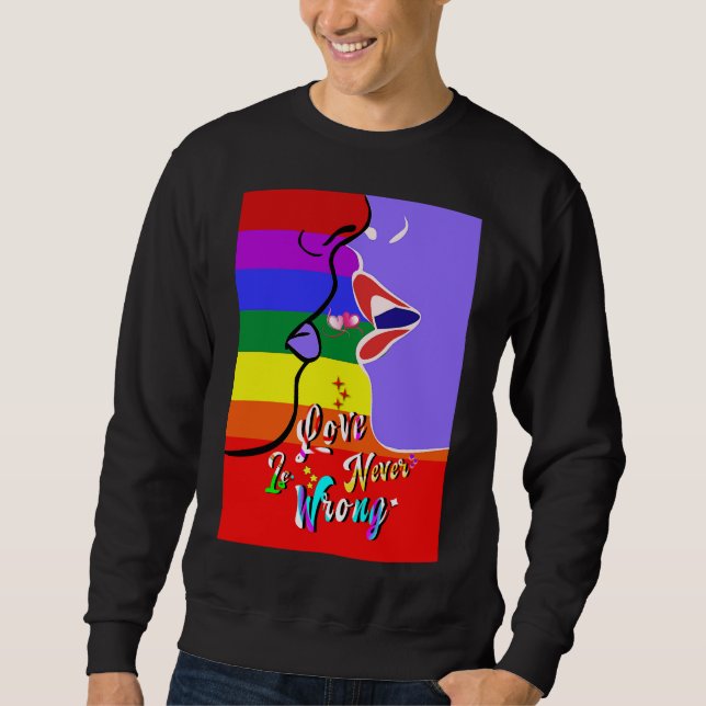 Sudadera El amor nunca es orgullo equivocado (Anverso)