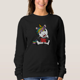 Sudadera El amor por los juegos de Chica unicornio es asomb
