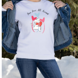 Sudadera El amor puro en todo el entorno del gato Día de Sa