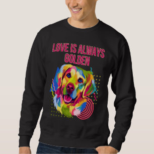 Sudadera El amor siempre es dorado Frase motivacional dorad