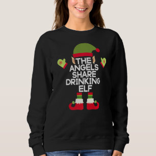 Sudadera El Angel's Share Drinking Santa Funny Bourbon Chr
