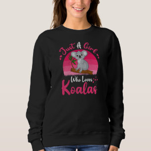 Sudadera El animal vintage de Koala solo es un Chica que am
