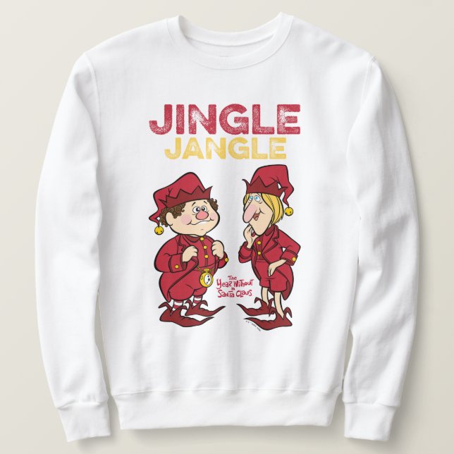 Sudadera EL AÑO SIN SANTA CLAUS™ | Jingle y Jangle (Anverso del diseño)