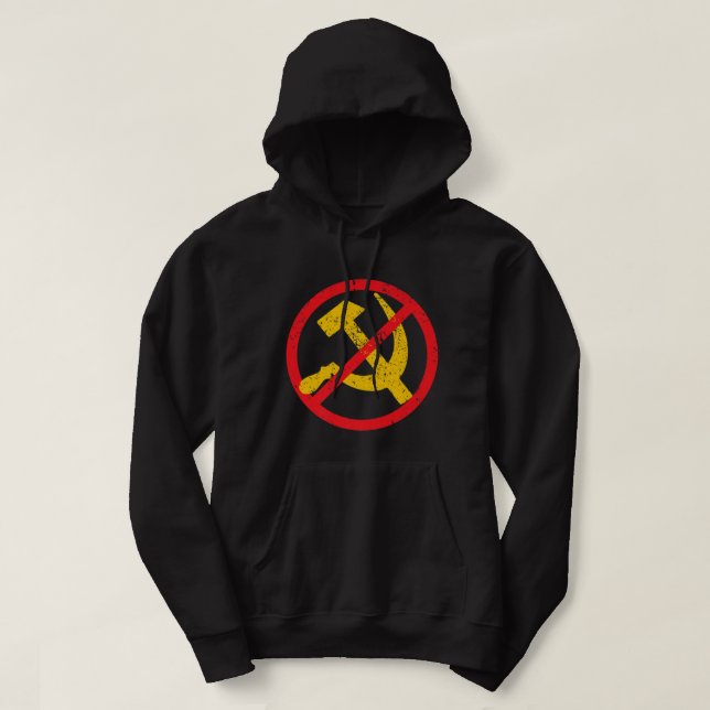 Sudadera El anticomunismo sea bueno, no seas república comu (Diseño del anverso)
