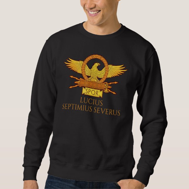 Sudadera El antiguo emperador romano Septimius Severus Spqr (Anverso)