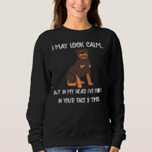 Sudadera El Aparato Rottweiler Puede Parecer Tranquilo Rott