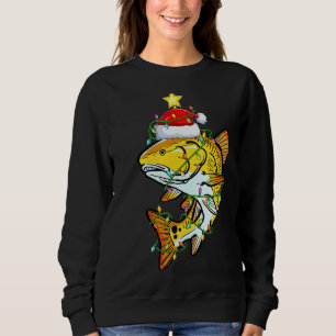Sudadera El árbol de navidad de la lumbrera roja coincide c