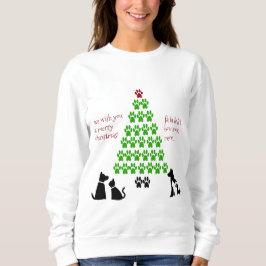 Sudadera El árbol de Navidad de la mascota Lover