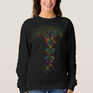 Sudadera El árbol gráfico de la mujer masculina de la diver
