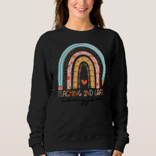 Sudadera El arco iris que enseña en segundo grado está de v