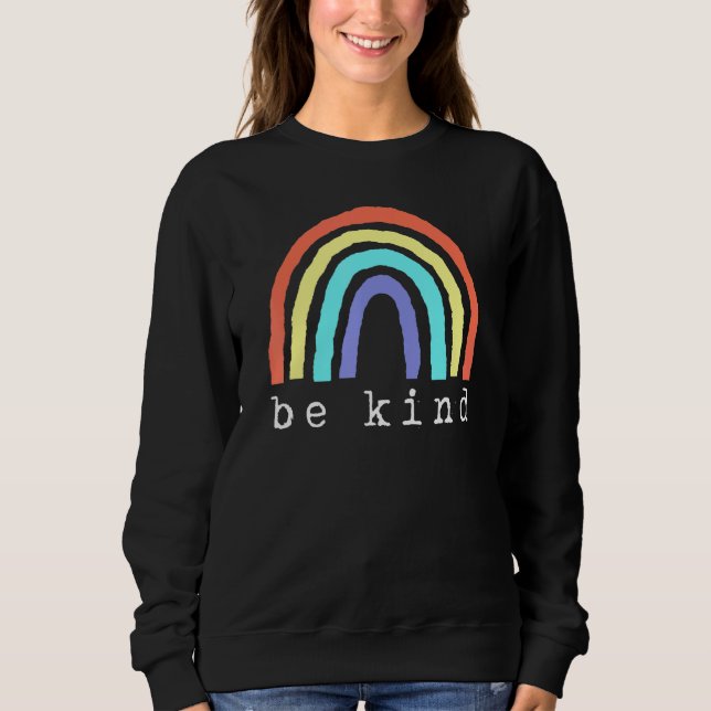 Sudadera El arcoiris boho sea un orgullo LGBTqia (Anverso)