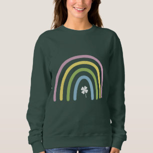 Sudadera El arcoiris de cuatro hojas para el Día de Patrick