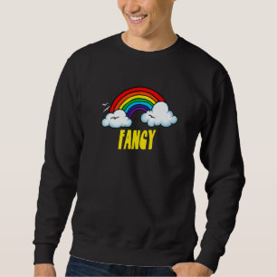 Sudadera El arcoiris de Fancy Cute Sarcástico Retro Vintage