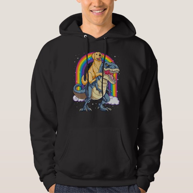 Sudadera El arcoiris de los chicos de los Rex de Dinosaurio (Anverso)