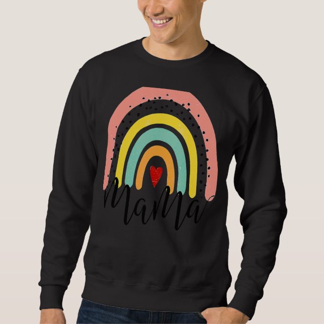 Sudadera El arcoiris de mamá nueva mamá milagro de vida beb (Anverso)