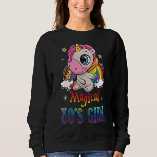 Sudadera El arcoiris de Unicornio de 1980, mágico Chica de