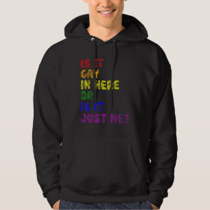 Sudadera El Arcoiris Del Orgullo Lgbt Es Gay Aquí O Es Solo