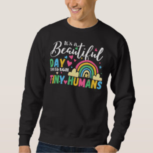 Sudadera El arcoiris del profesor es un bello día para ense