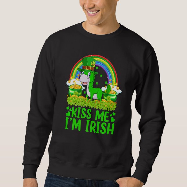 Sudadera El arcoiris gracioso me besa a mí soy la mula irla (Anverso)