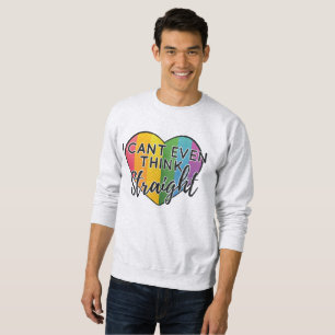 Sudadera El arcoiris LGBTQ ni siquiera puede pensar en el o