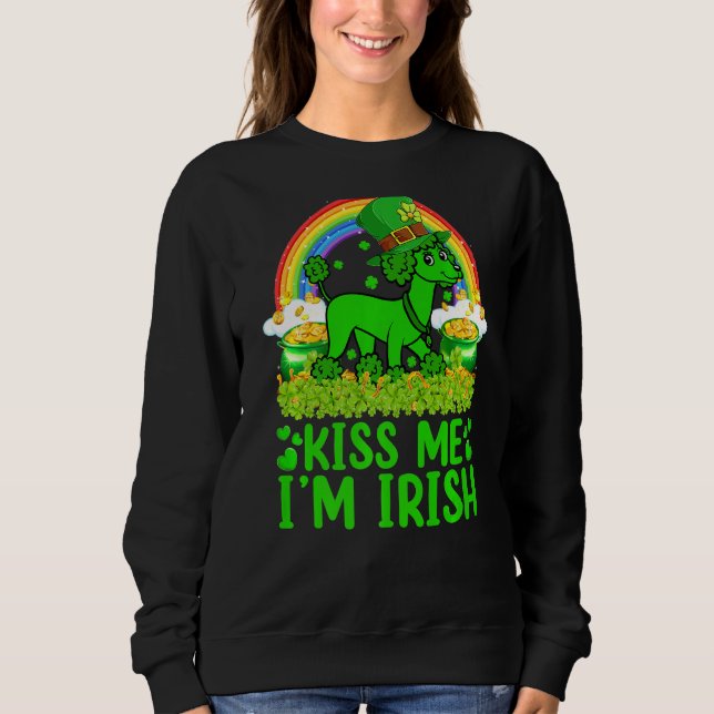 Sudadera El arcoiris me besa, soy un perro de fideos de jug (Anverso)