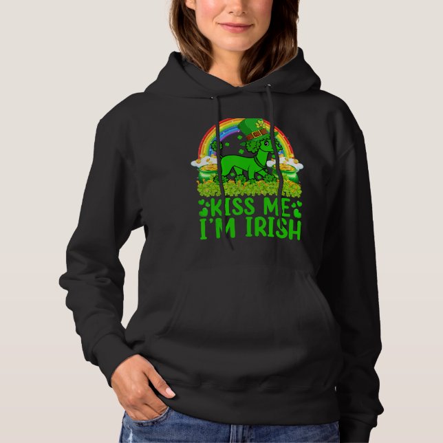 Sudadera El arcoiris me besa, soy un perro de fideos de jug (Anverso)