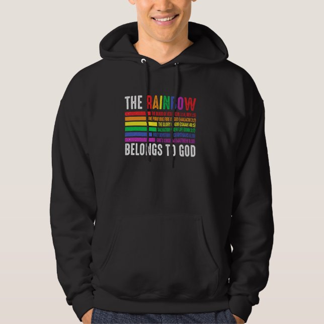 Sudadera El Arcoiris Pertenece A Dios (Anverso)